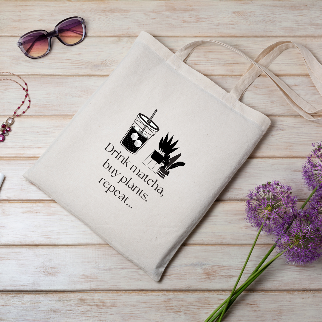 Drink Matcha tote bag